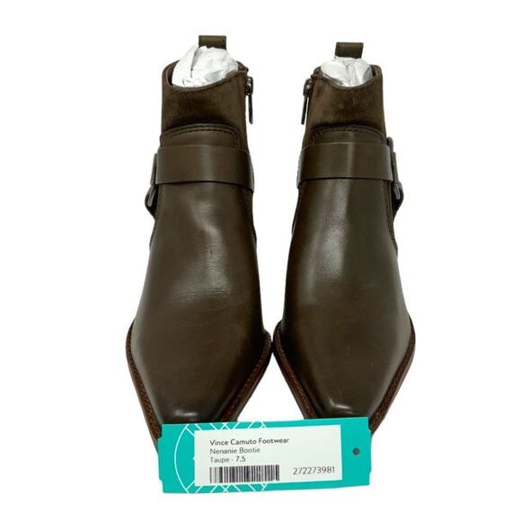 Vince Camuto Nenanie Pointed Toe Bootie Sable Size 7.5 NWT $179 MSRP - Picture 4 of 7